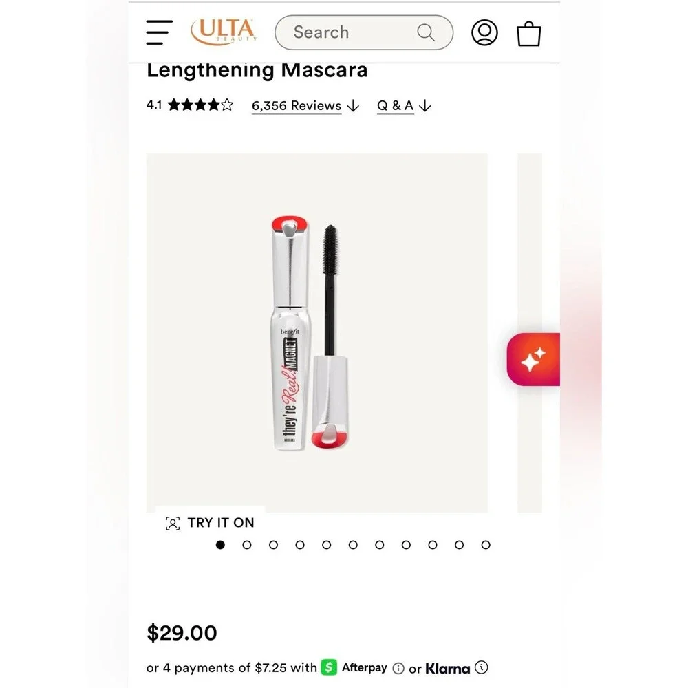 Benefit They're Real! Magnet Powerful Lifting & Lengthening Mascara -Black
